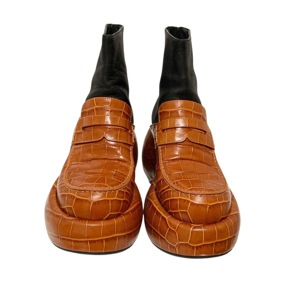 ロエベ　ブラウンレザー サイドゴアブーツ LOEWE(ロエベ) サイドゴアブーツ ブラウン サイズ 36｜【公式