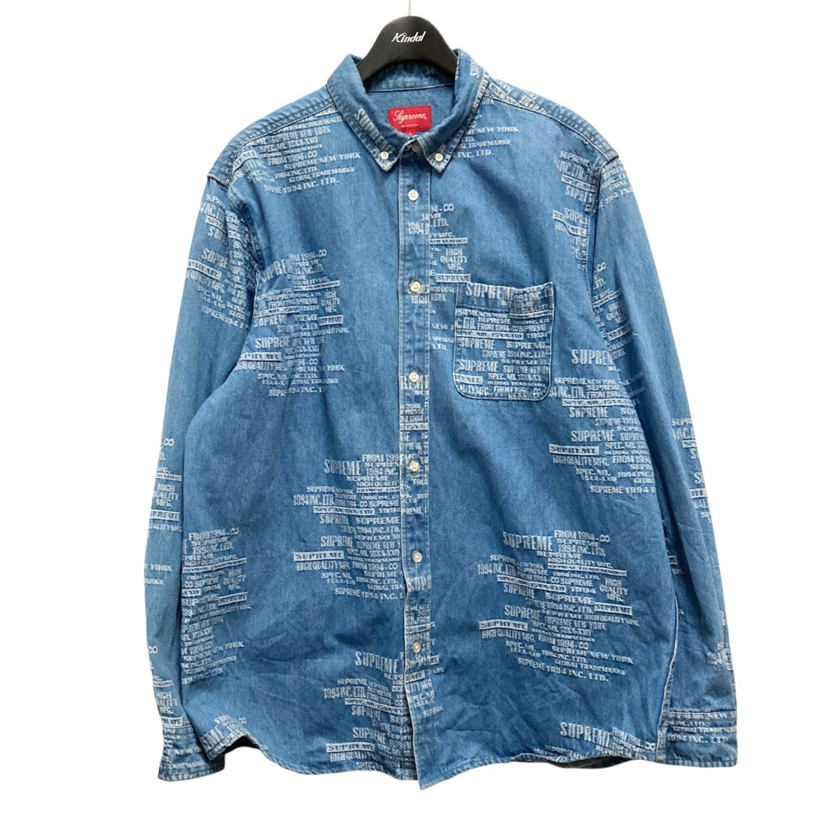 Supreme(シュプリーム) Trademark Jacquard Denim Shirtデニムシャツ