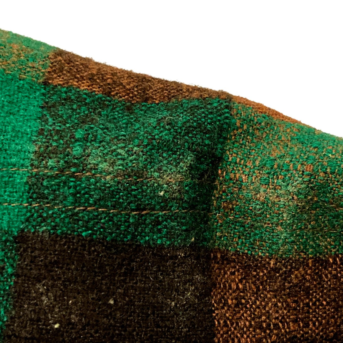 TENDERLOIN(テンダーロイン) チェックジャケット グリーン×ブラウン