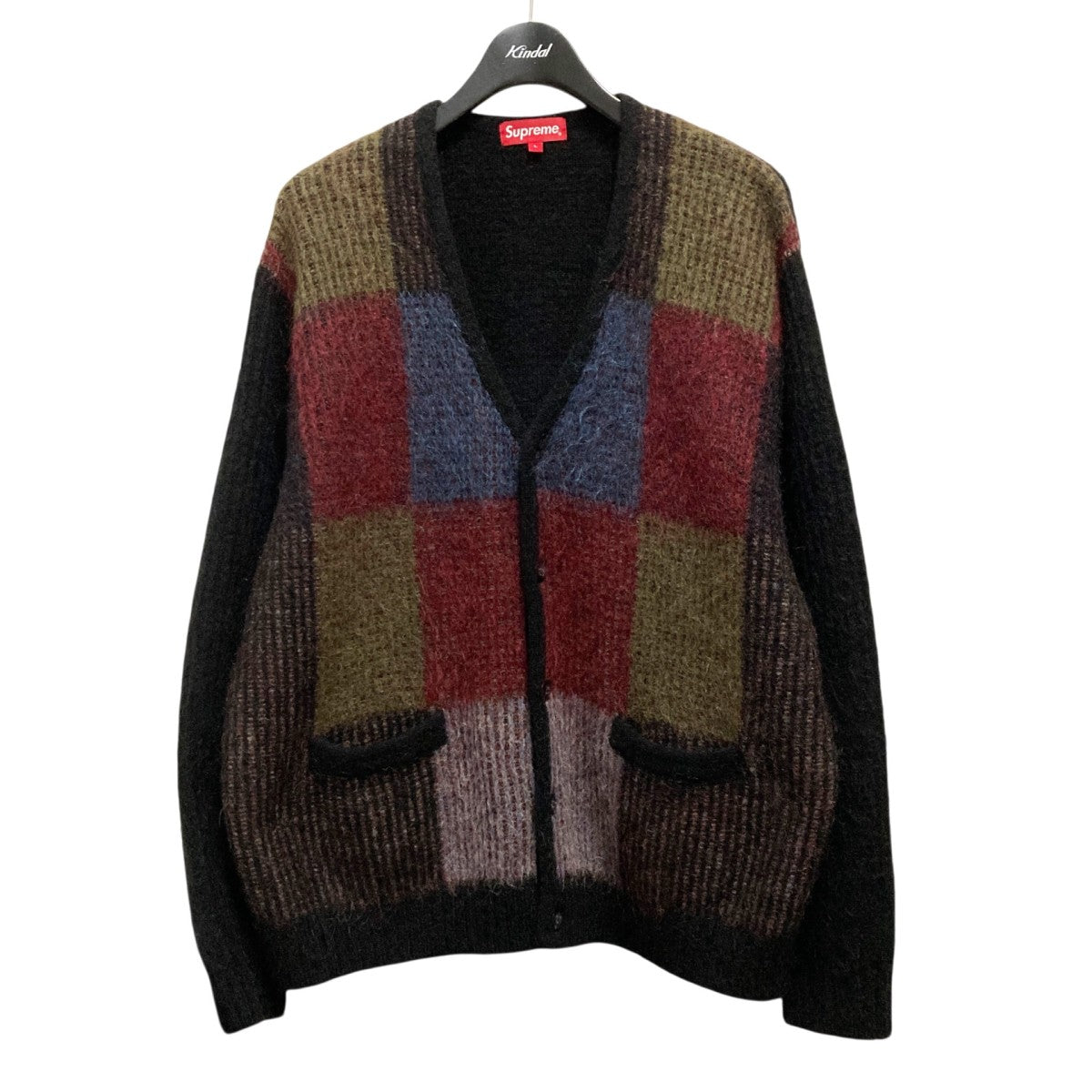 Supreme(シュプリーム) 22SSBrushed Grid Cardiganモヘヤ混