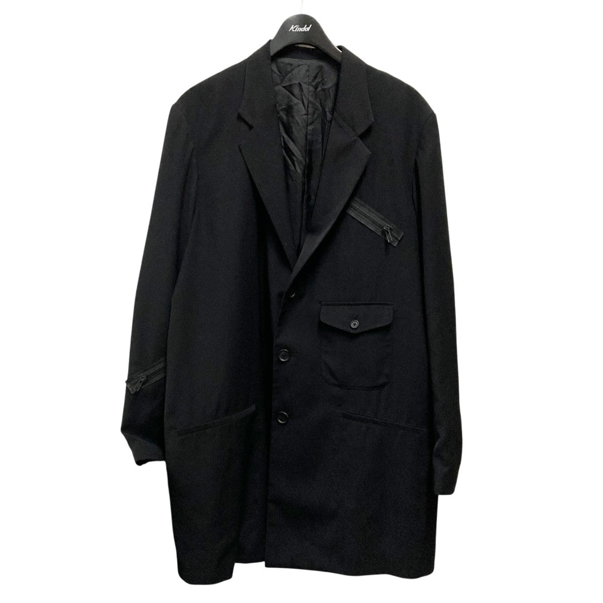 s’yte PE／GABARDINE ZIPPER-TAPED LONG JACKETテーラードジャケットUB J06 901 古着・中古-1枚目のアイテム画像