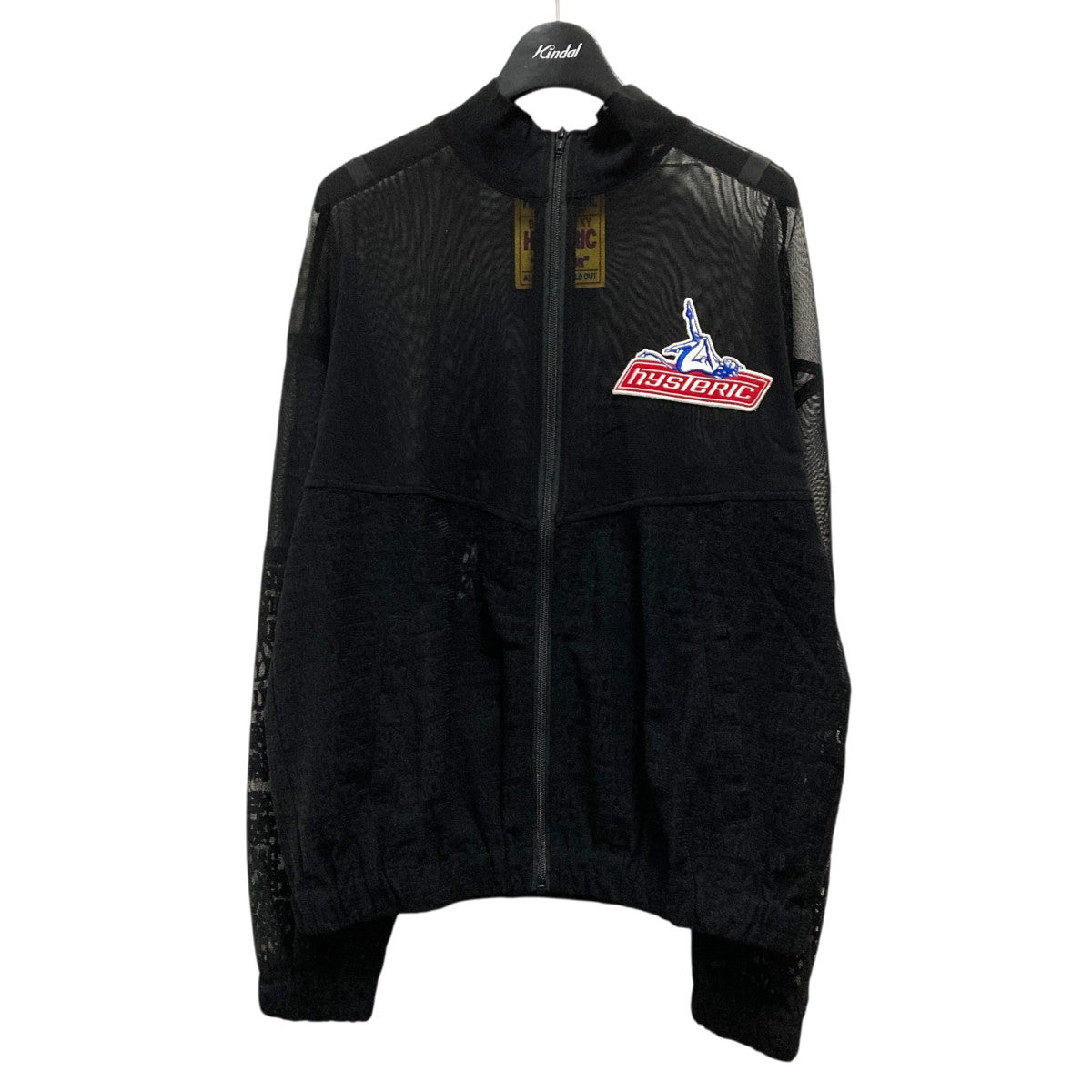 Hysteric Glamour TYPE LOGO柄ジャカード ブルゾンレースジャケット01251AB05 古着・中古-1枚目のアイテム画像