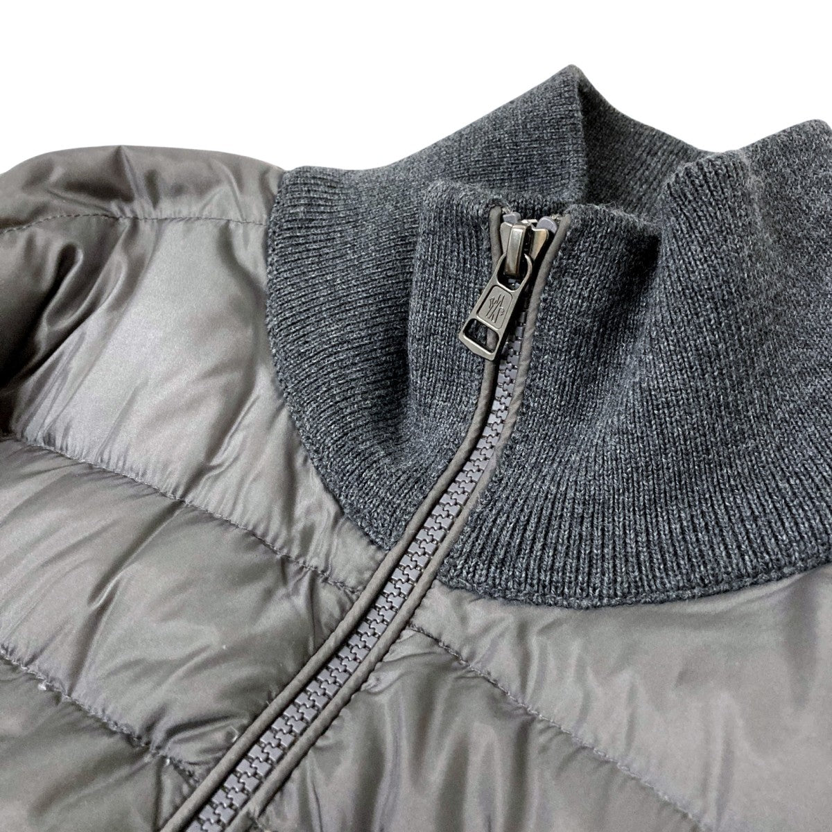 MONCLER(モンクレール) MAGLIONE TRICOT CARDIGAN切替ダウンジャケット