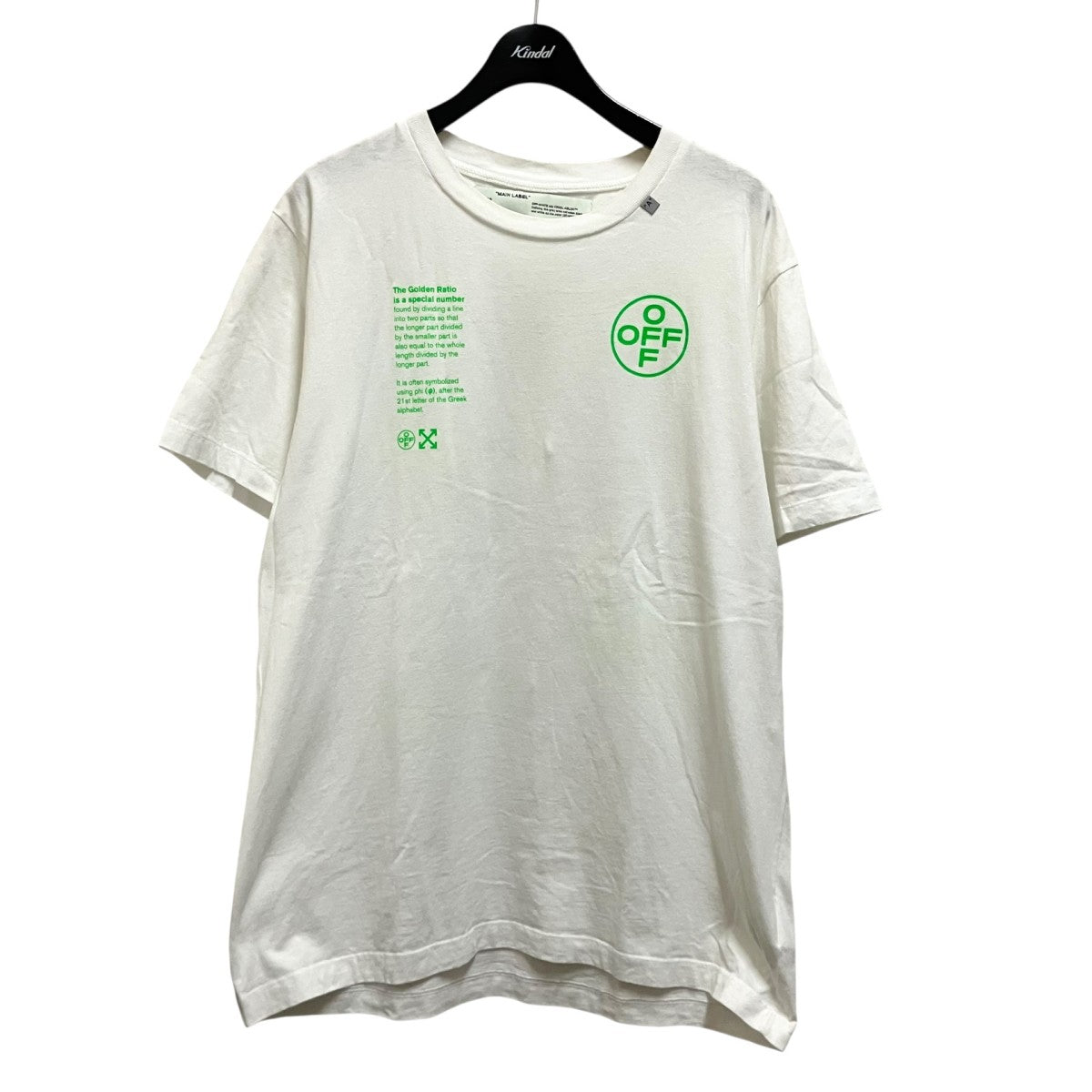 OFFWHITE 半袖TシャツOMAA027R20185006 古着・中古-1枚目のアイテム画像