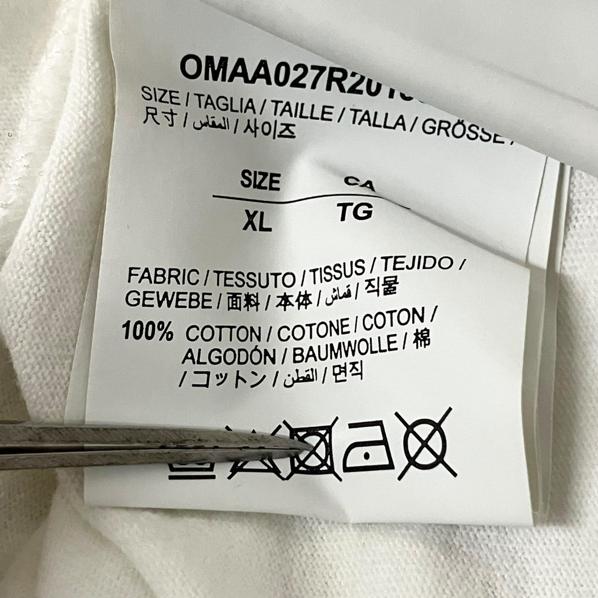 OFFWHITE 半袖TシャツOMAA027R20185006 古着・中古-5枚目のアイテム画像