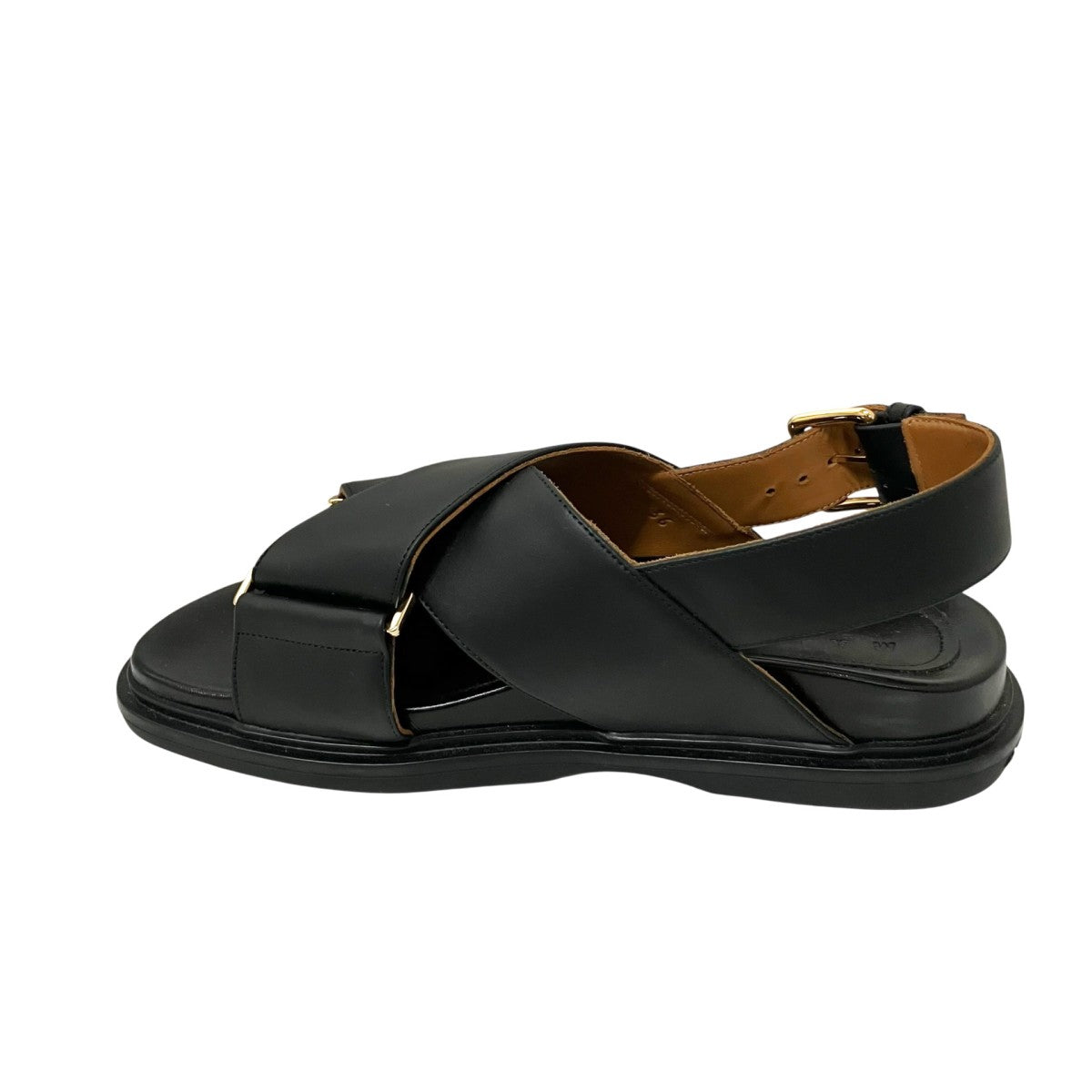 MARNI 24SSレザー クリスクロスサンダルFBMS015701 古着・中古-4枚目のアイテム画像