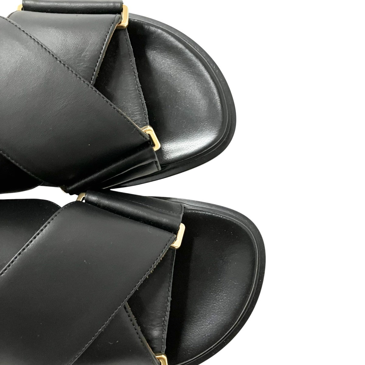 MARNI 24SSレザー クリスクロスサンダルFBMS015701 古着・中古-7枚目のアイテム画像