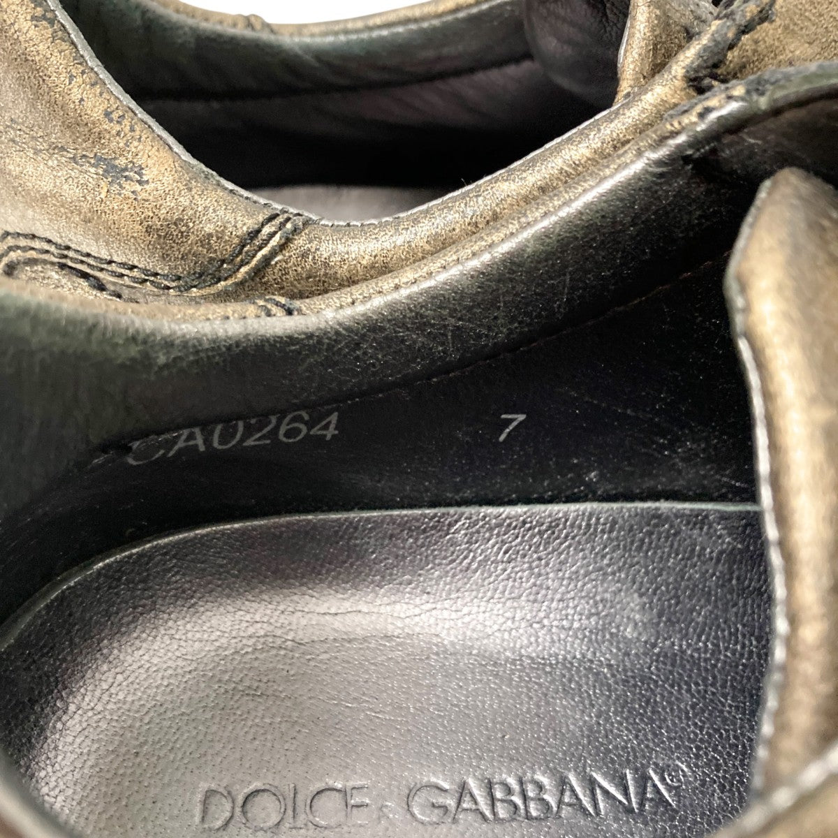 DOLCE ＆ GABBANA ヴィンテージ加工スニーカーCA0264 古着・中古-6枚目のアイテム画像