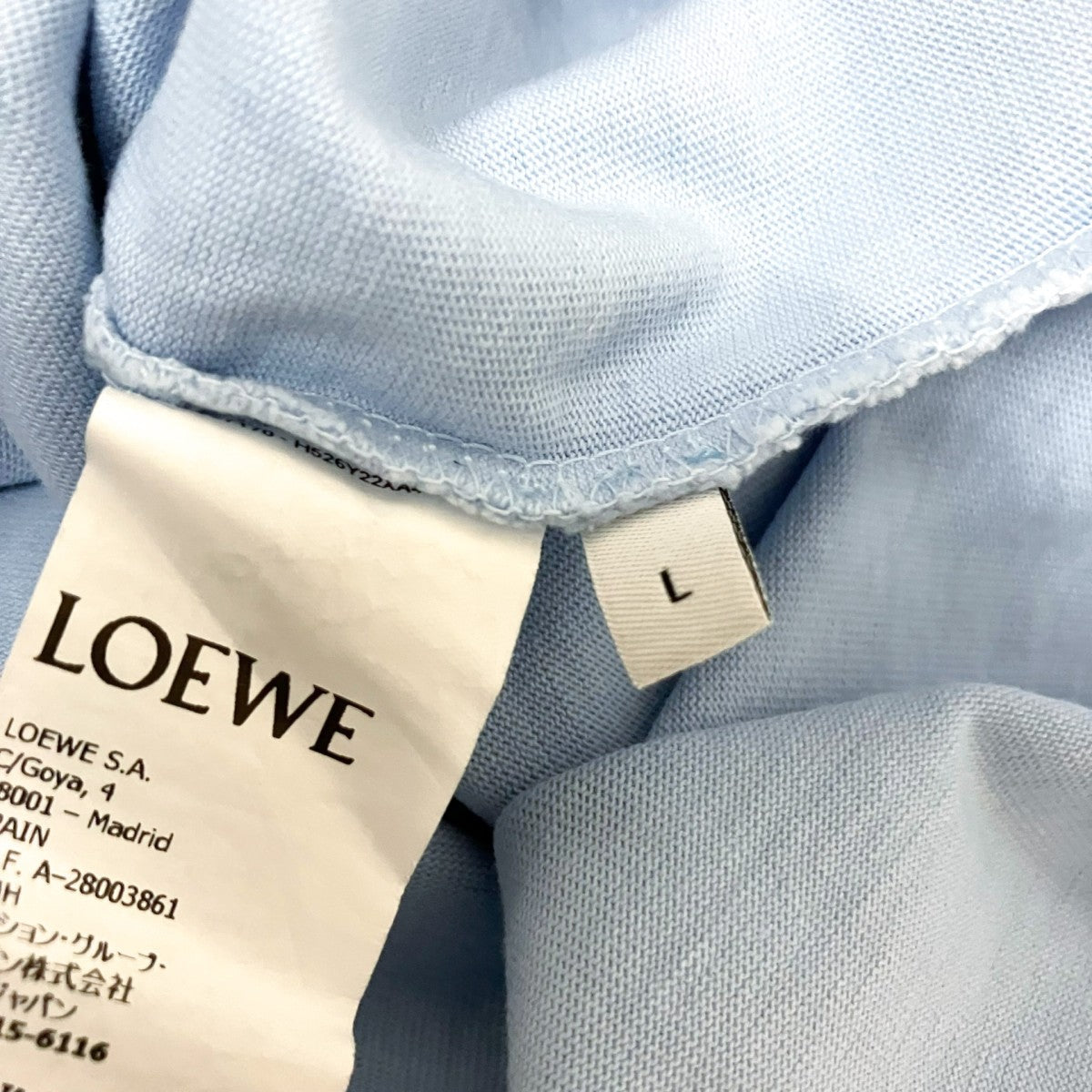 LOEWE 半袖カットソーH526Y22XA4 古着・中古-4枚目のアイテム画像