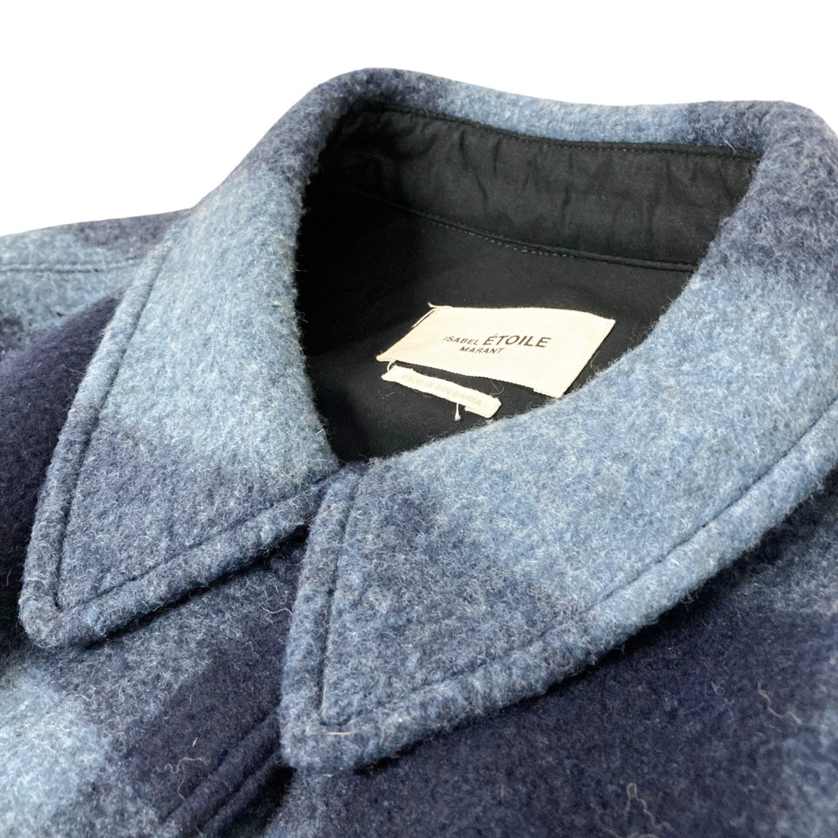 ISABEL MARANT ETOILE FONTIZI BLANKET LONG COATチェックコートMA0985 21009E 古着・中古-3枚目のアイテム画像