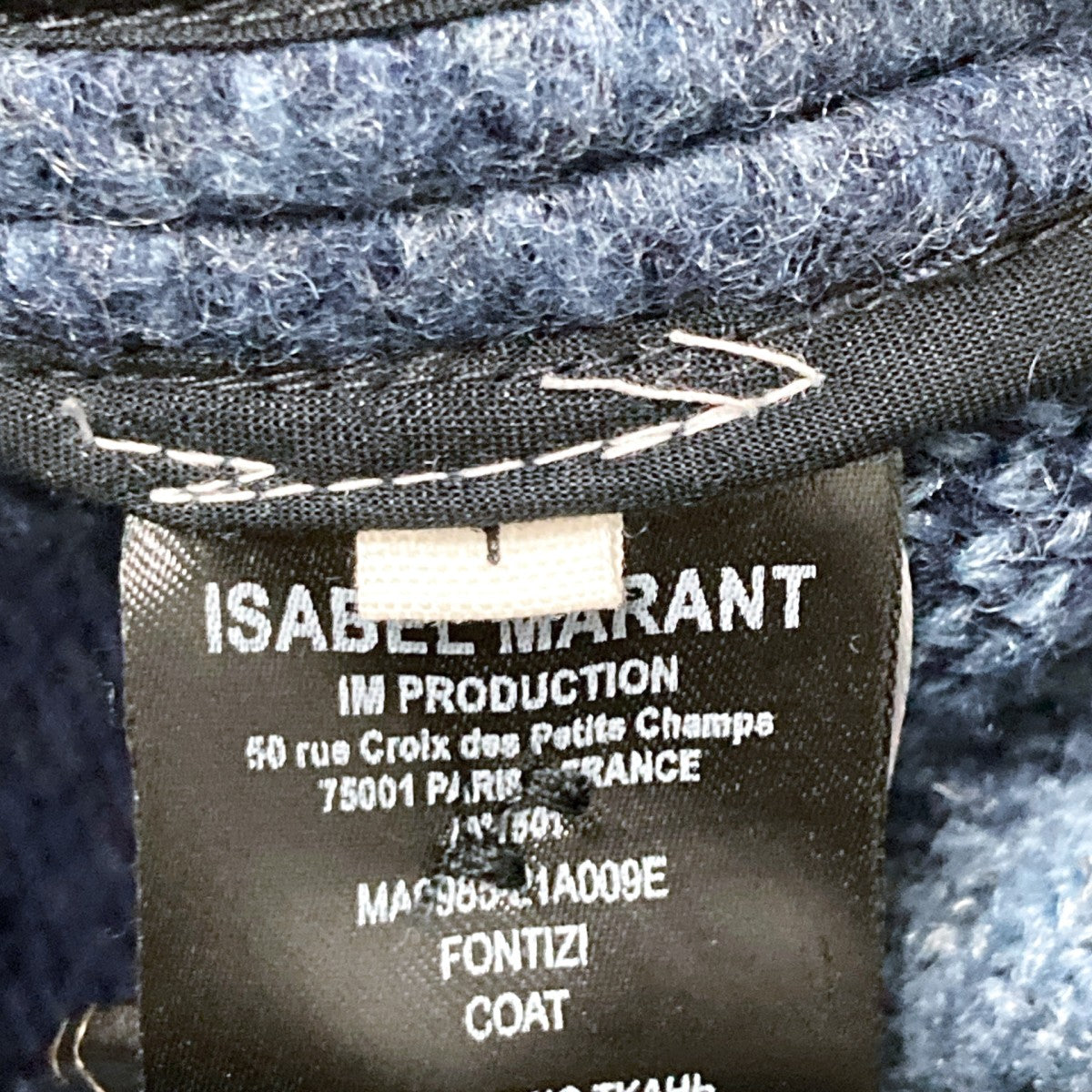 ISABEL MARANT ETOILE FONTIZI BLANKET LONG COATチェックコートMA0985 21009E 古着・中古-6枚目のアイテム画像