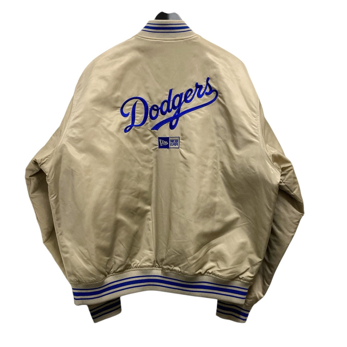 New Era(ニューエラ) Los Angeles Dodgersスタジャン ベージュ×ブルー