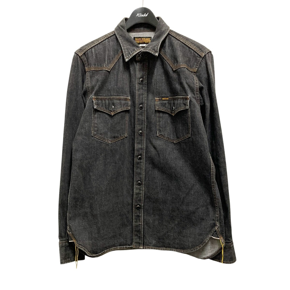 IRON HEART(アイアンハート) デニムシャツ インディゴ サイズ L