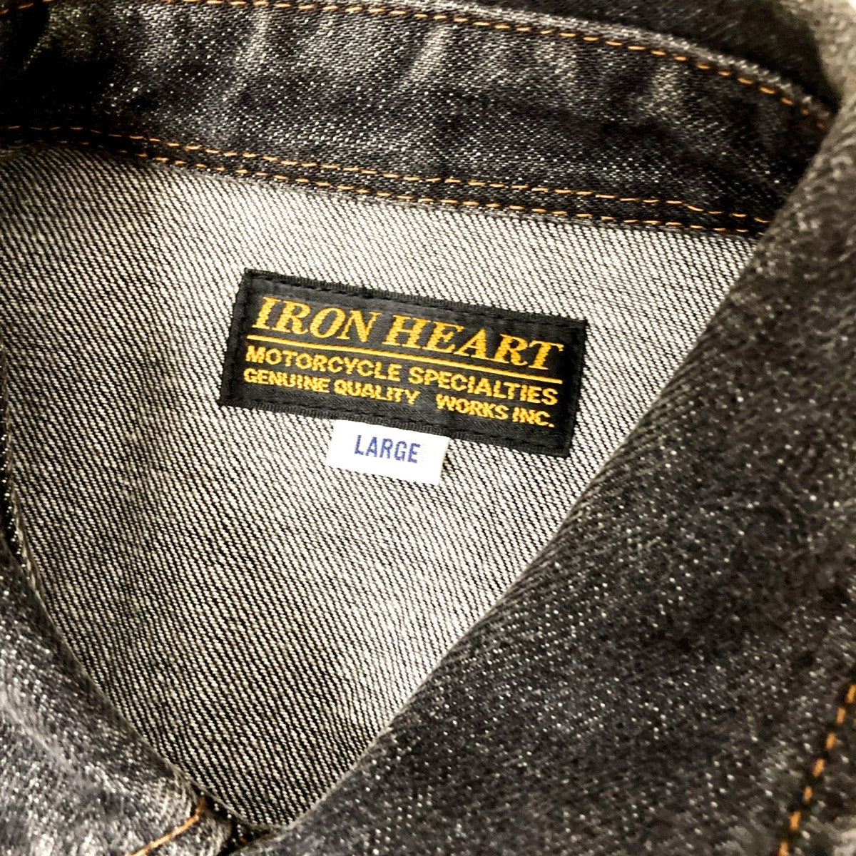 IRON HEART(アイアンハート) デニムシャツ インディゴ サイズ L
