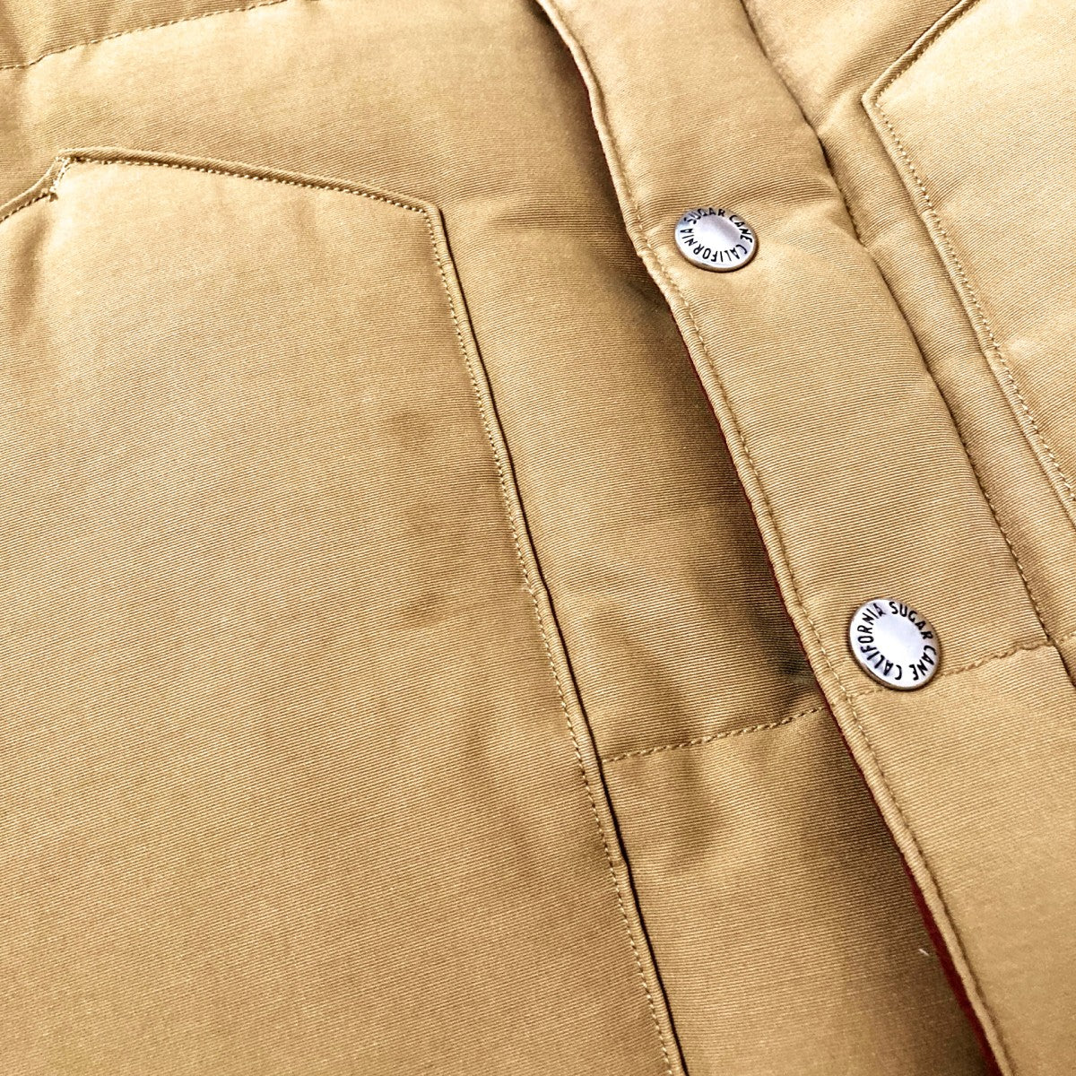 SUGAR CANE & CO. ベージュベスト SUGAR CANE(シュガーケーン) ダウンベスト ベージュ サイズ M｜【公式