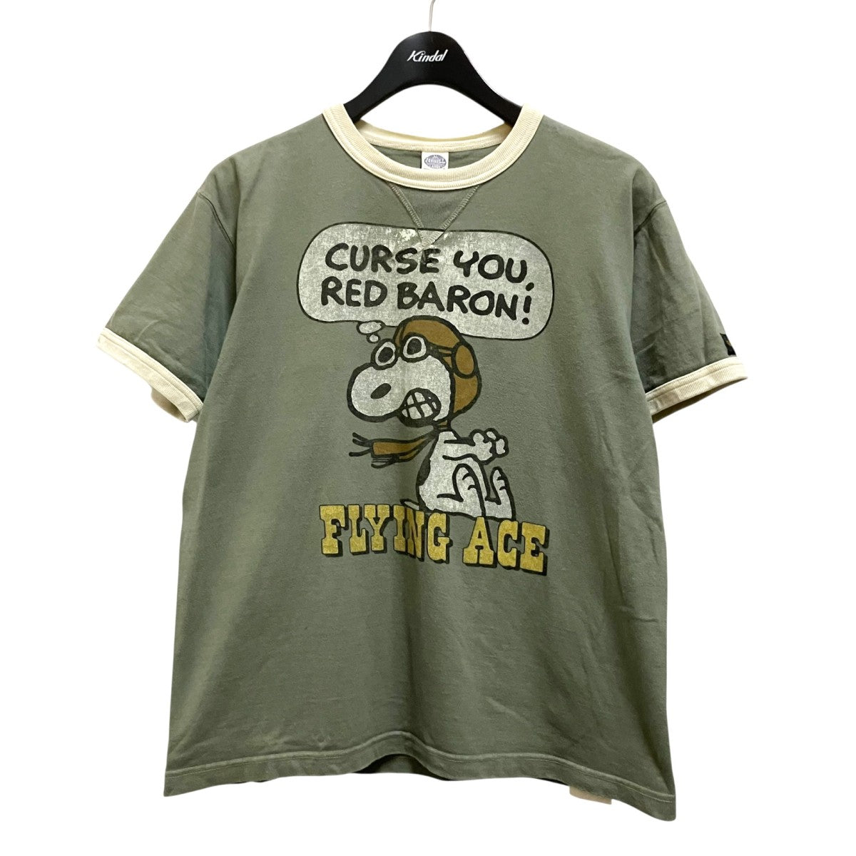 TOYS McCOY×PEANUTS リンガーTシャツ 古着・中古-1枚目のアイテム画像
