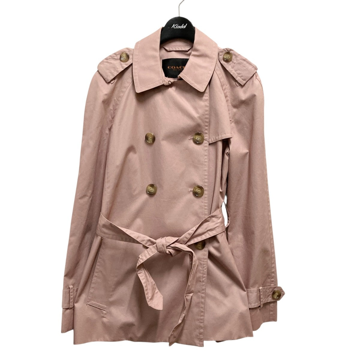 COACH(コーチ) ショートトレンチコートF85627 F85627 ピンク サイズ M