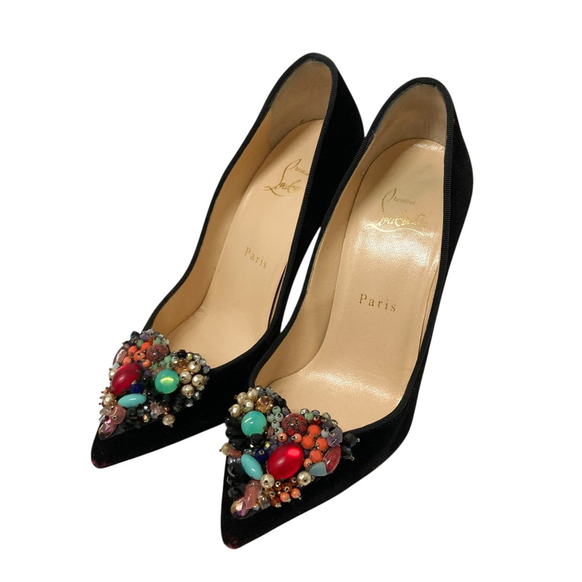 Christian louboutin/cora/ビジューパンプス Christian Louboutin(クリスチャンルブタン) DIVA CORA 100ビジュー