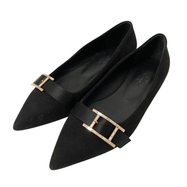 HERMES(エルメス) ポインテッドトゥパンプスBN212136Z2106