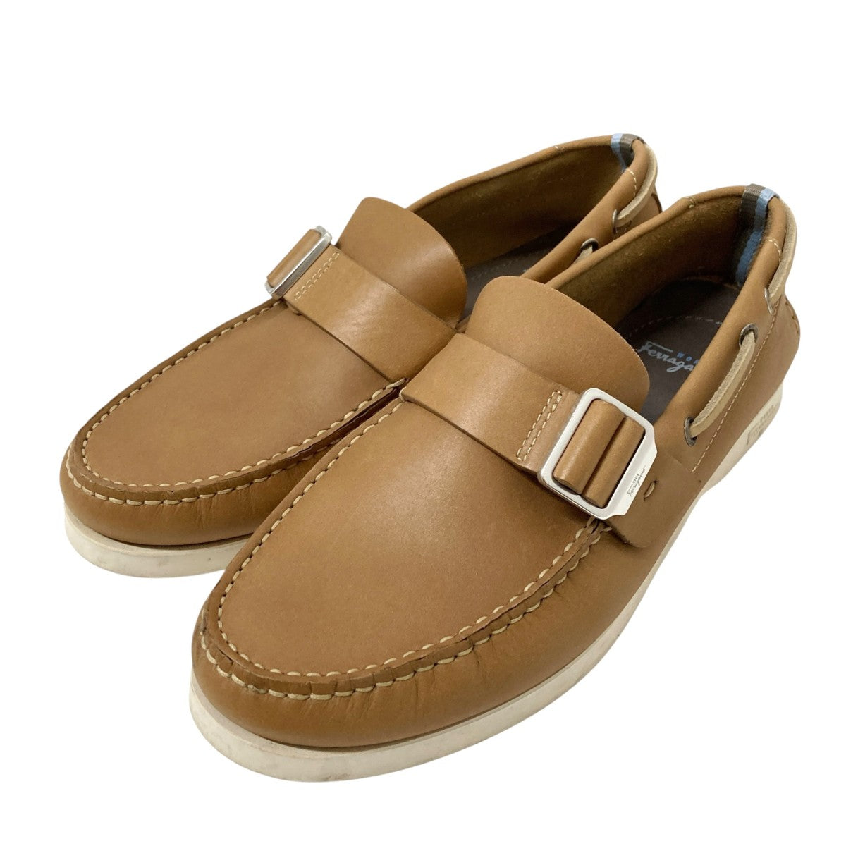 Salvatore Ferragamo バックルスリッポンシューズTV40330 古着・中古-1枚目のアイテム画像