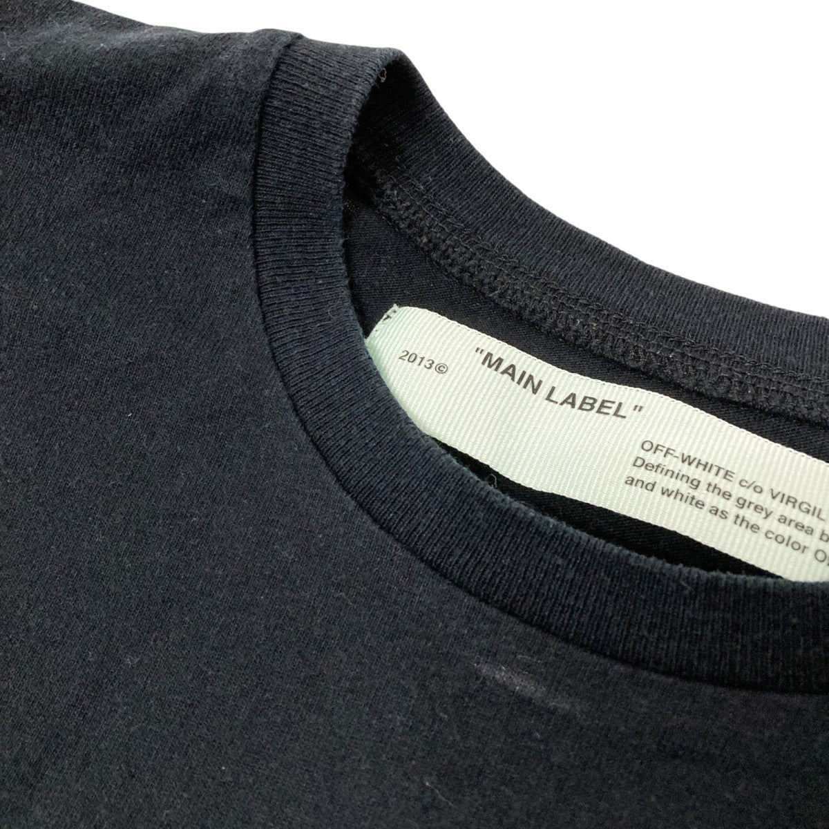 DIAG SPLIT LOGO L／S TEEプリントカットソーOMAB001S19185006