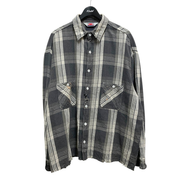 SAINT MICHAEL(セントマイケル) 加工チェックシャツSM S23 0000 039 SM