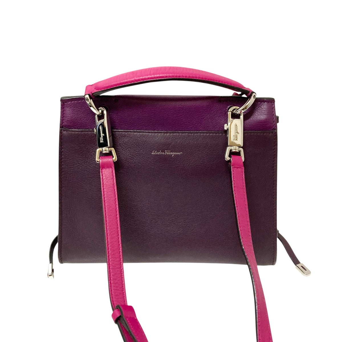 Salvatore Ferragamo ジェットセット2WAYショルダーバッグDH 21 G850 古着・中古-2枚目のアイテム画像