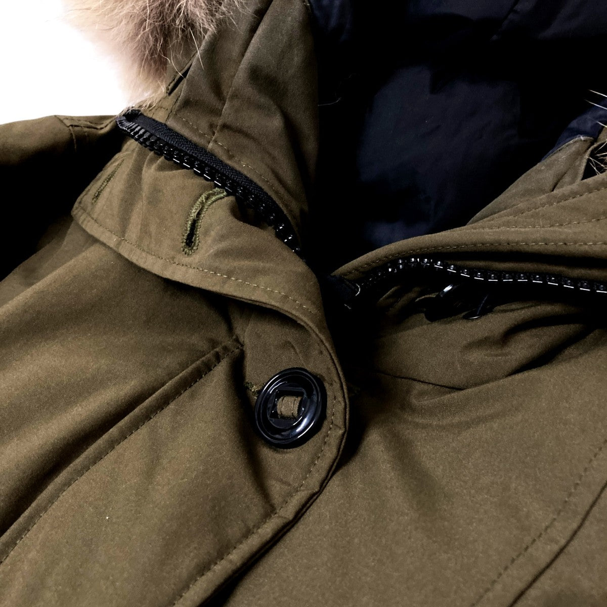 CANADA GOOSE ROSSCLAIR PARKAポリエステル／綿【中綿】ダウン／フェザーダウンジャケット2580LA 古着・中古-3枚目のアイテム画像