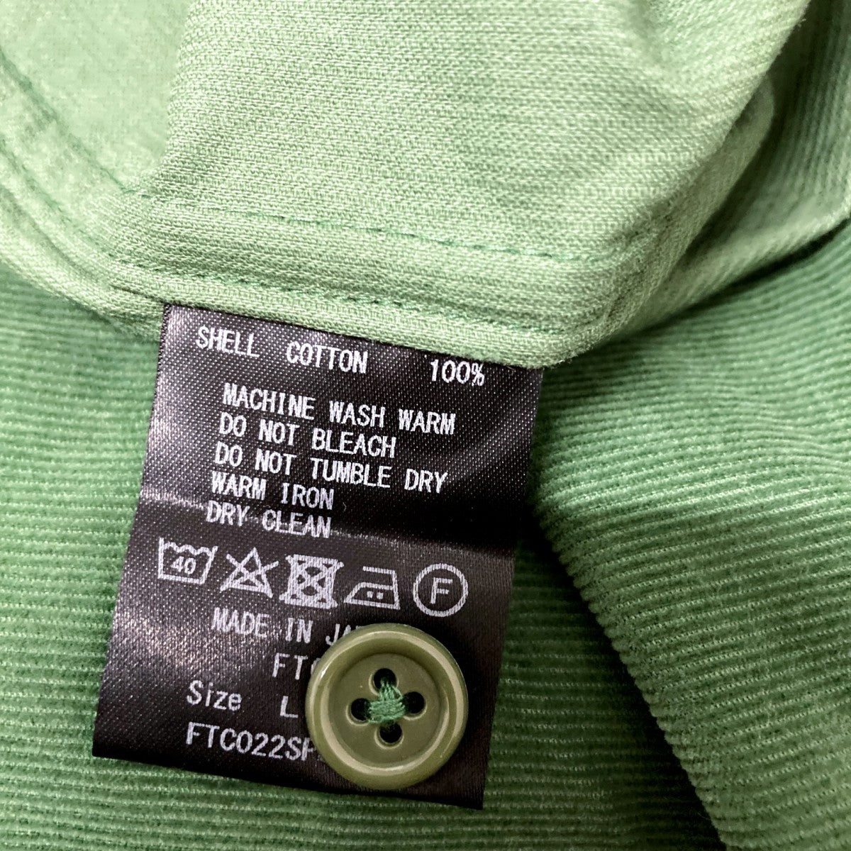 CORDUROY WORK SHIRTコーデュロイシャツFTC022SPSH02