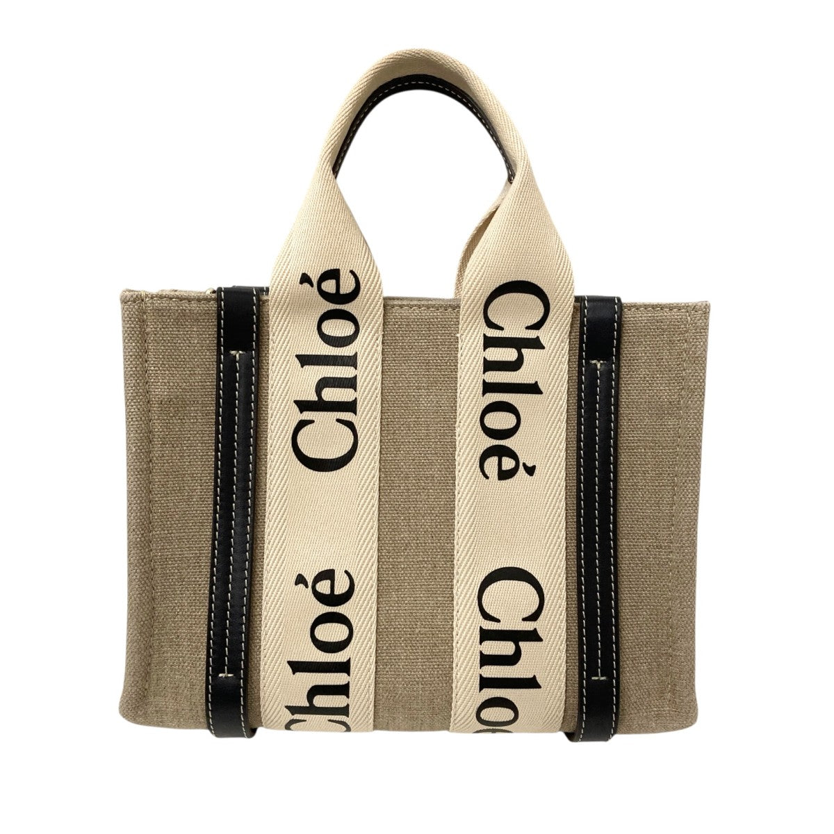 Chloe WOODY SMALL TOTE WITH STRAPトートバッグ 古着・中古-2枚目のアイテム画像