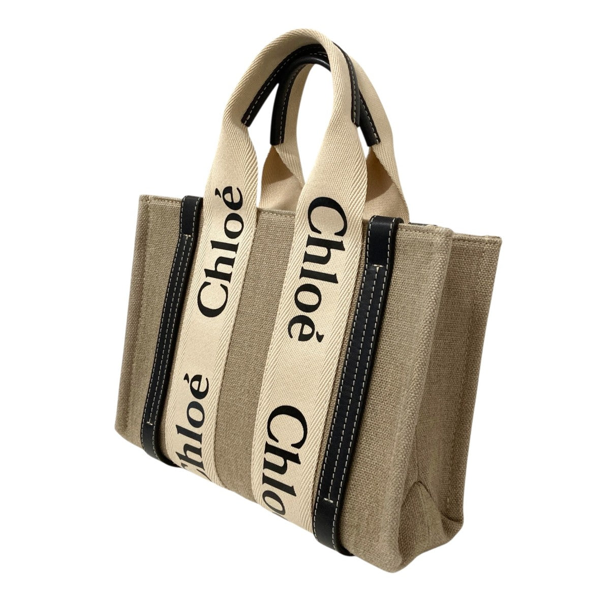 Chloe WOODY SMALL TOTE WITH STRAPトートバッグ 古着・中古-3枚目のアイテム画像