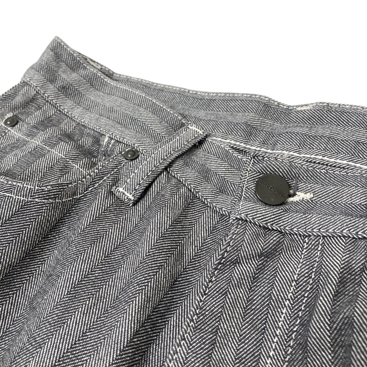 MENARD PANTヘリンボーンデニムパンツ