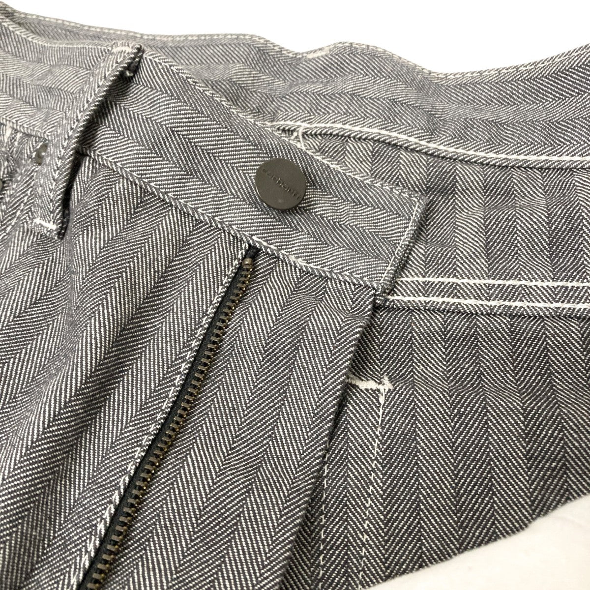 MENARD PANTヘリンボーンデニムパンツ