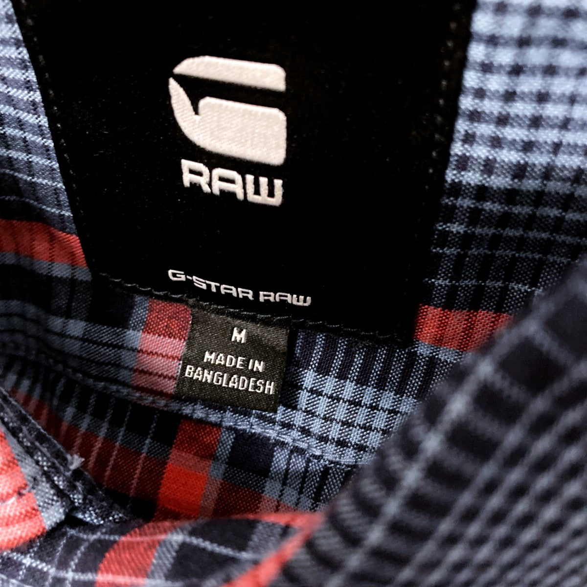 G-STAR RAW Bristum 2．0 Slim Shirtチェック長袖シャツD23553 D412 古着・中古-4枚目のアイテム画像