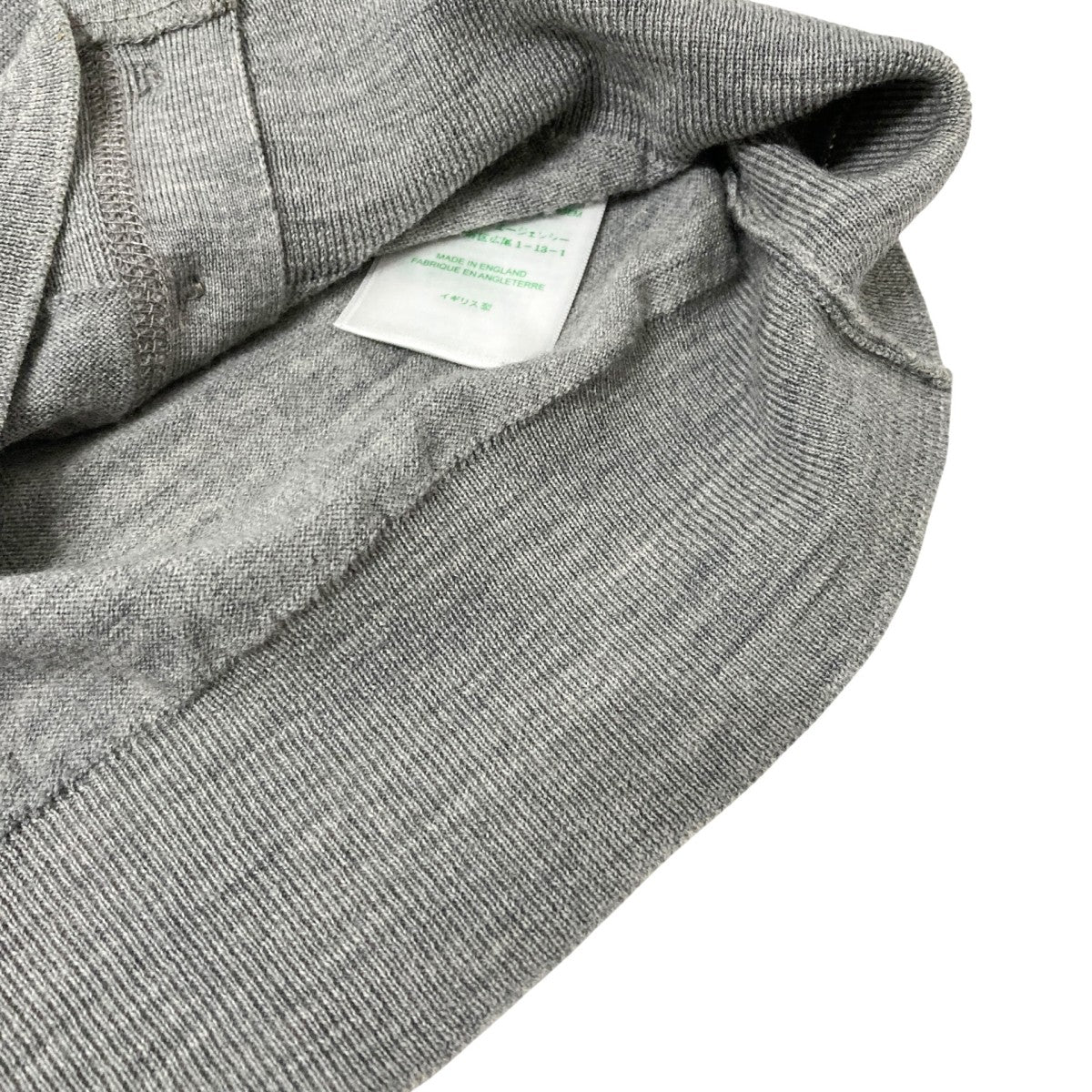 JOHN SMEDLEY(ジョンスメドレー) Vネックカーディガン グレー サイズ M