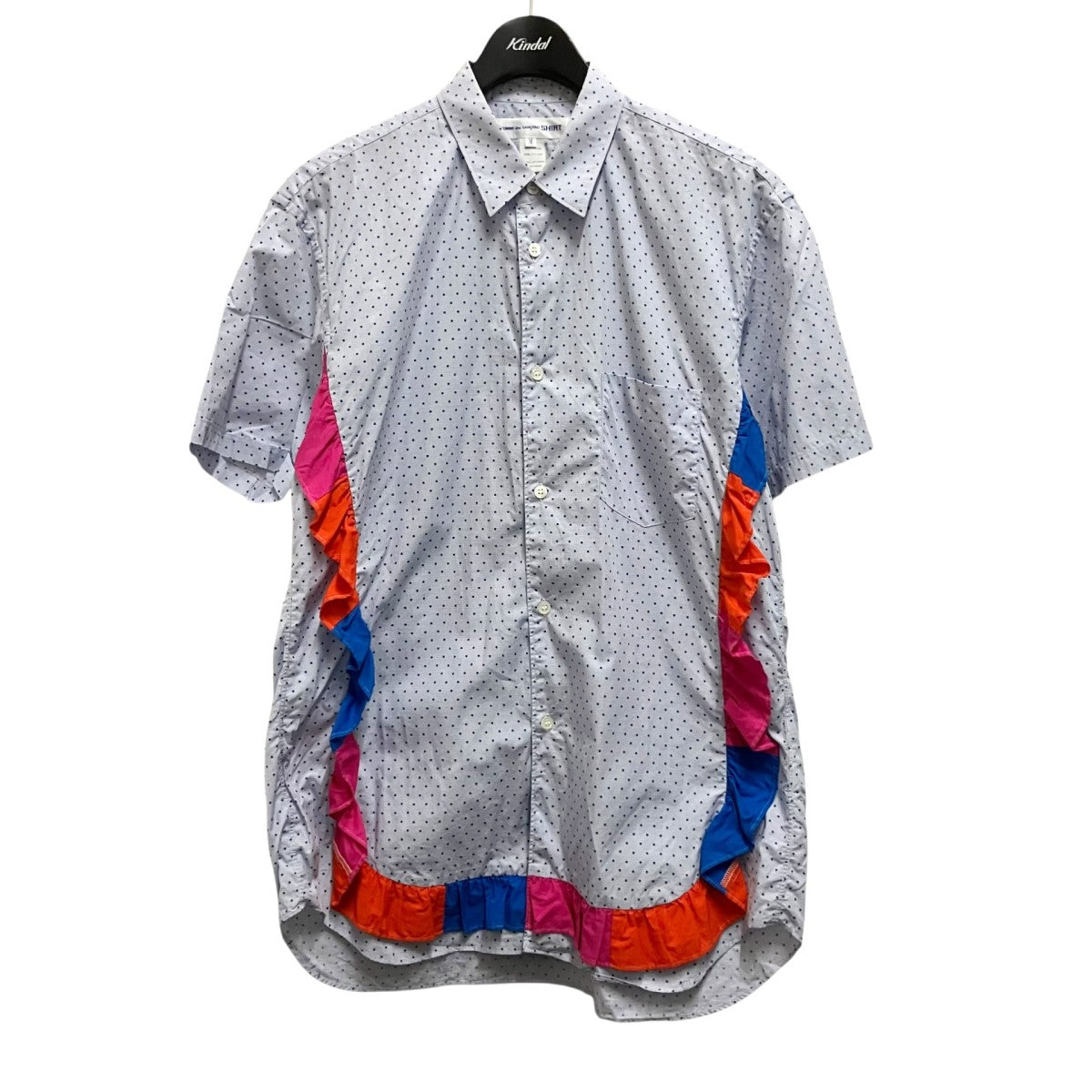 COMME des GARCONS SHIRT ドットフリルシャツS23084 古着・中古-1枚目のアイテム画像