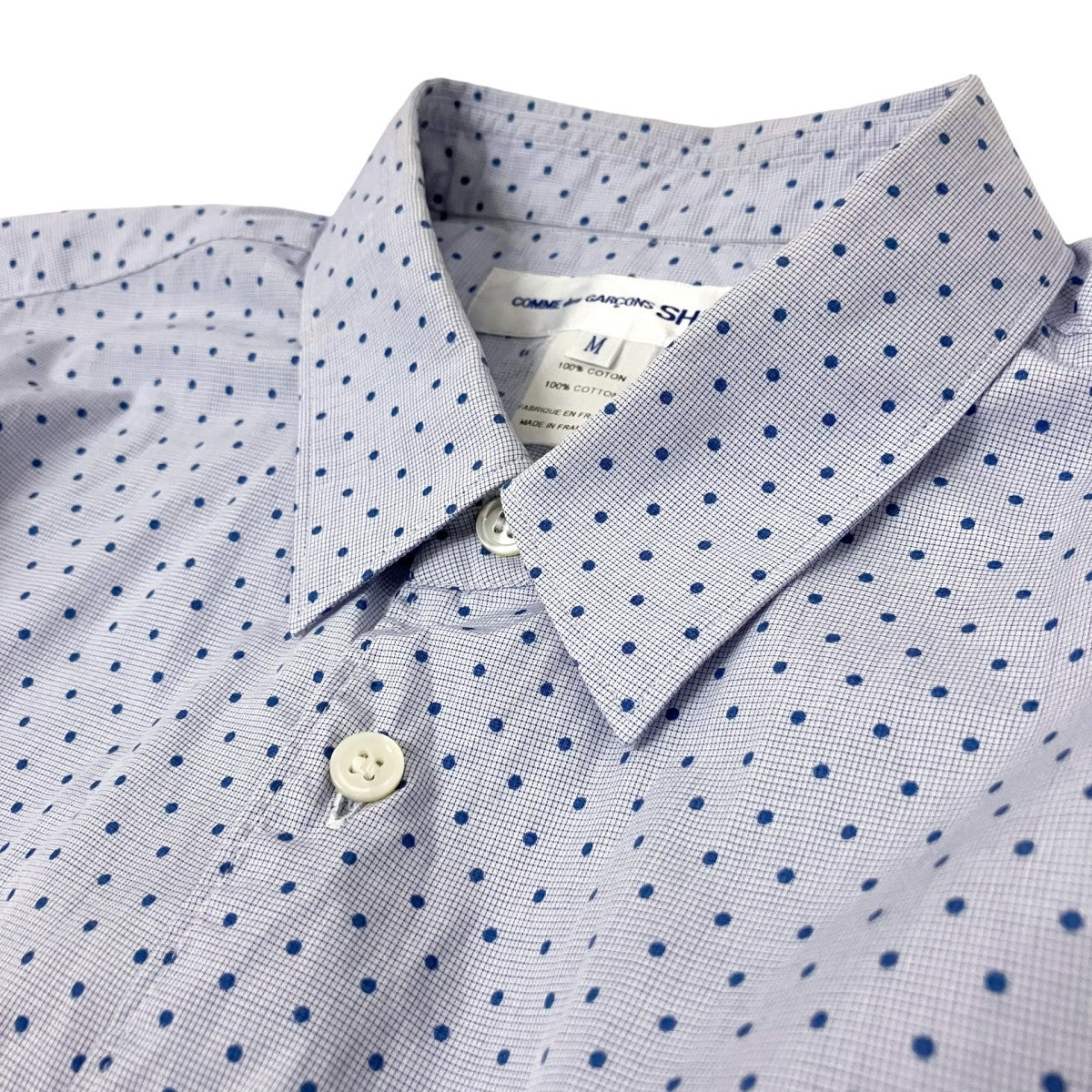 COMME des GARCONS SHIRT ドットフリルシャツS23084 古着・中古-3枚目のアイテム画像