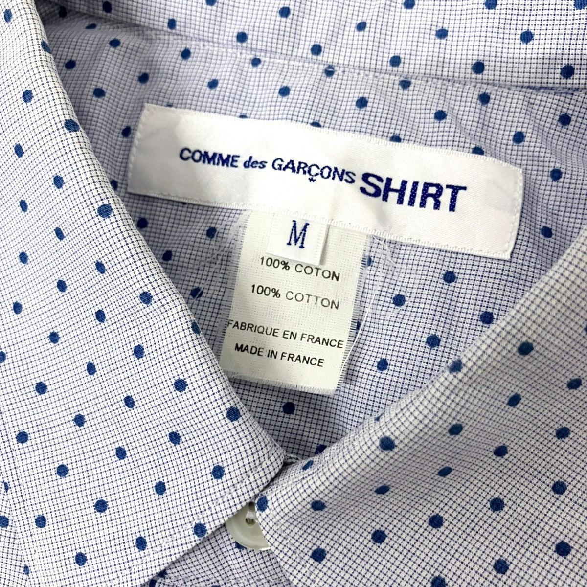 COMME des GARCONS SHIRT ドットフリルシャツS23084 古着・中古-4枚目のアイテム画像