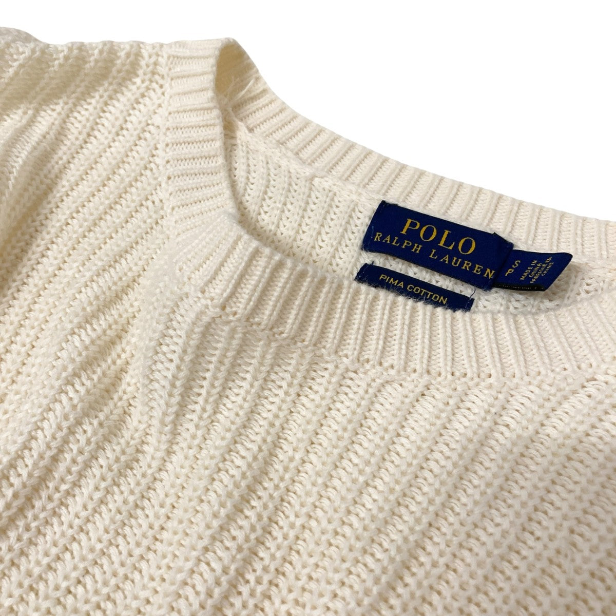 POLO RALPH LAUREN 袖装飾ニット 古着・中古-3枚目のアイテム画像