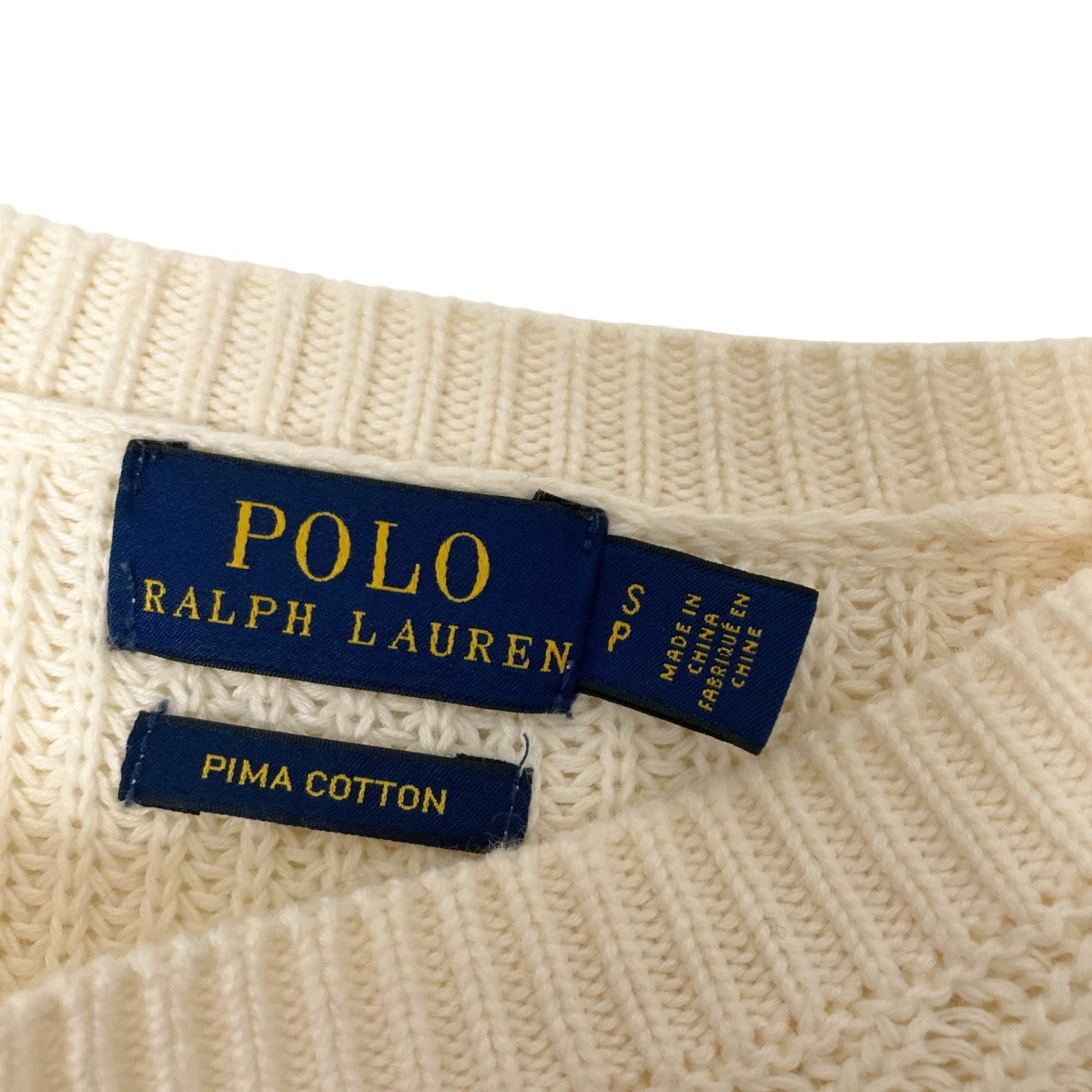 POLO RALPH LAUREN 袖装飾ニット 古着・中古-4枚目のアイテム画像