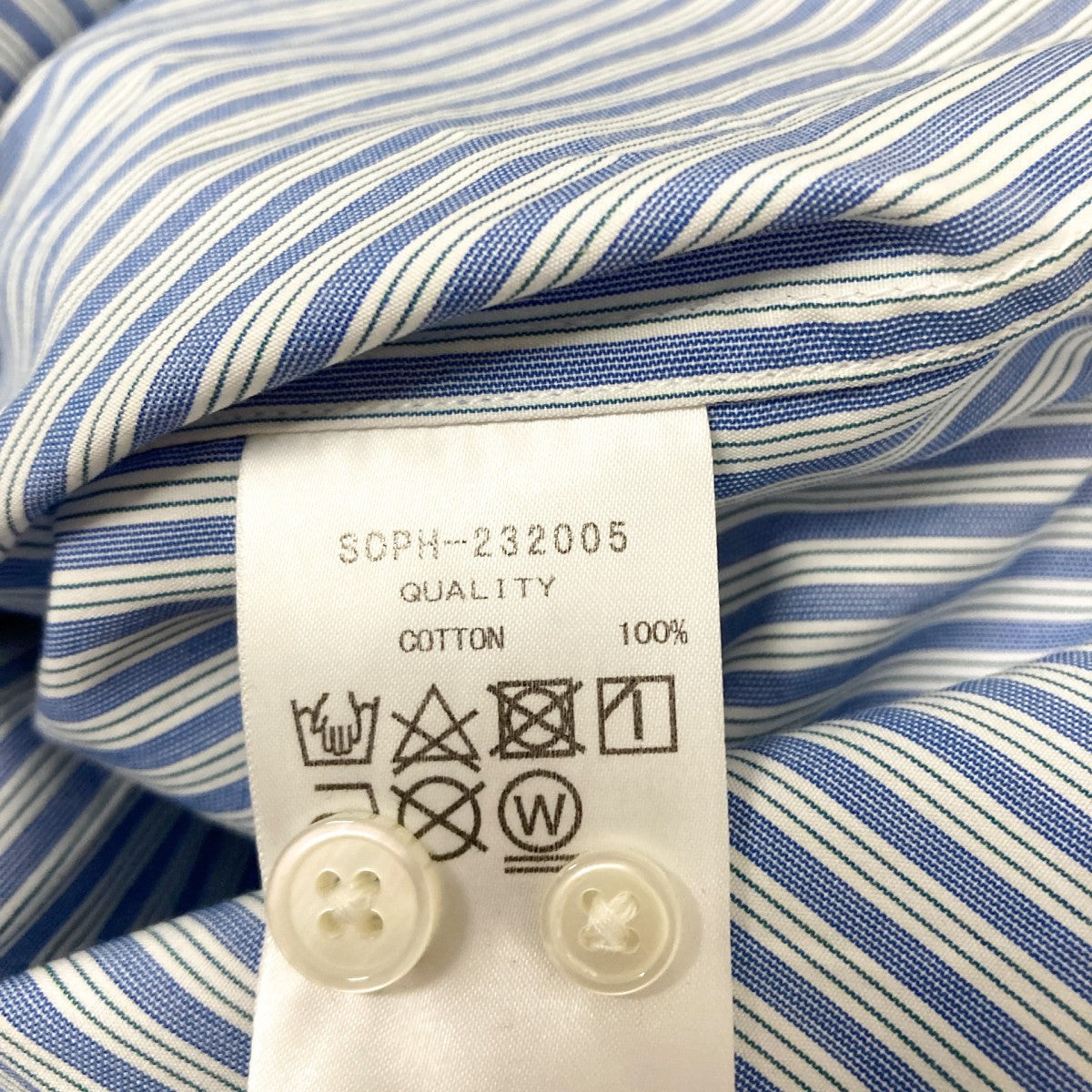 SOPHNET．(ソフネット) BAGGY LONG SHIRTストライプシャツSOPH 232005