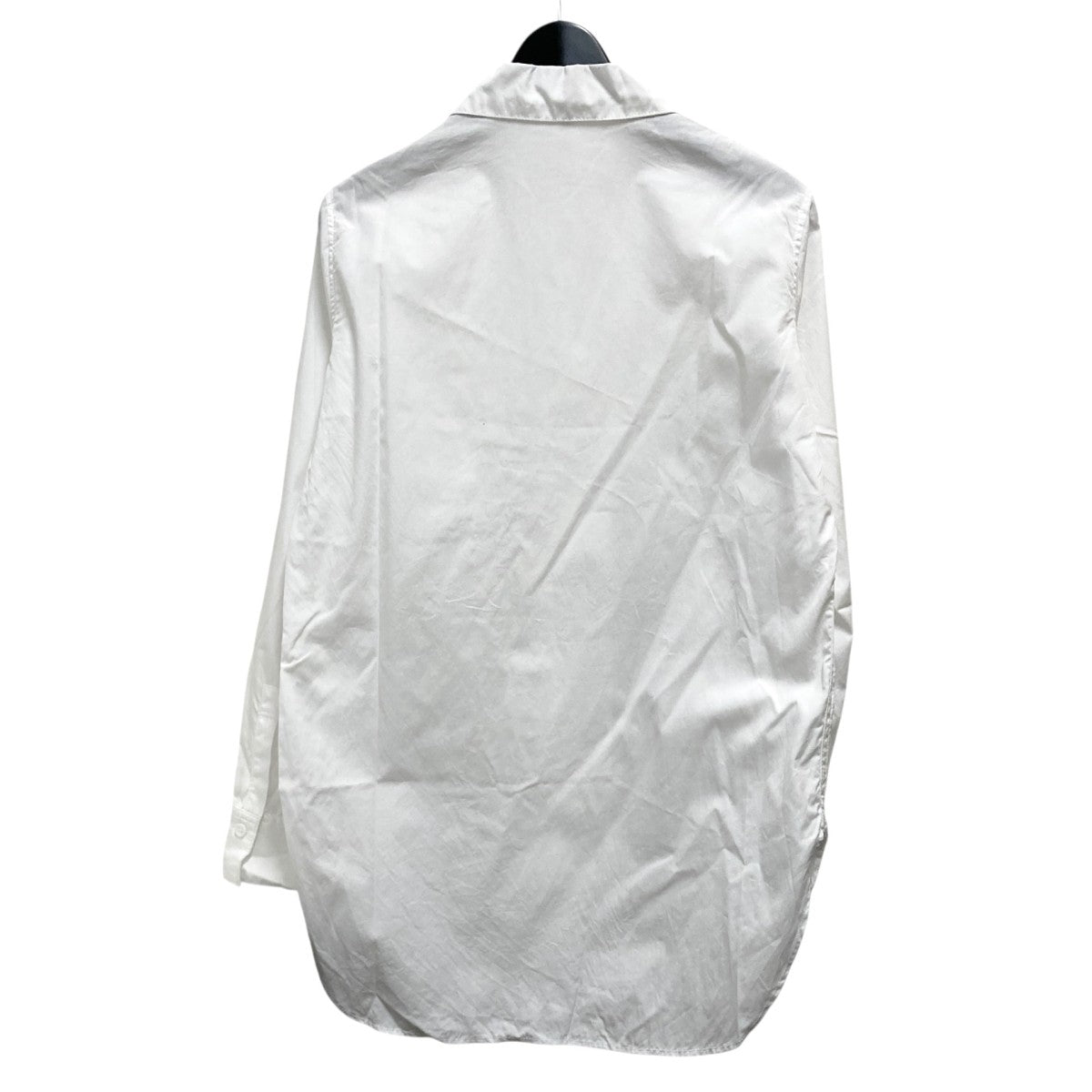 BROAD FRONT RIBOON BLOUSEリボン装飾長袖シャツYX B03 001