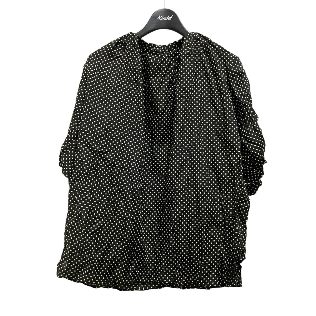 BALLSEY コットンシルクドットプリント ネックギャザーブラウスドットブラウス11 01 22 01201 古着・中古-1枚目のアイテム画像