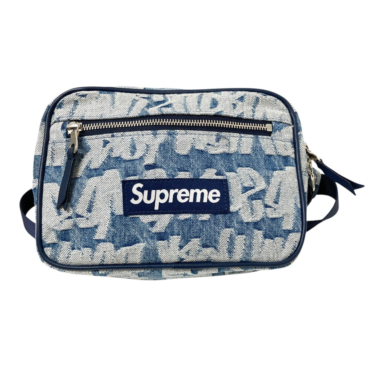 Supreme 22SSFat Tip Jacquard Denim Waist Bagウエストバッグ 古着・中古-1枚目のアイテム画像