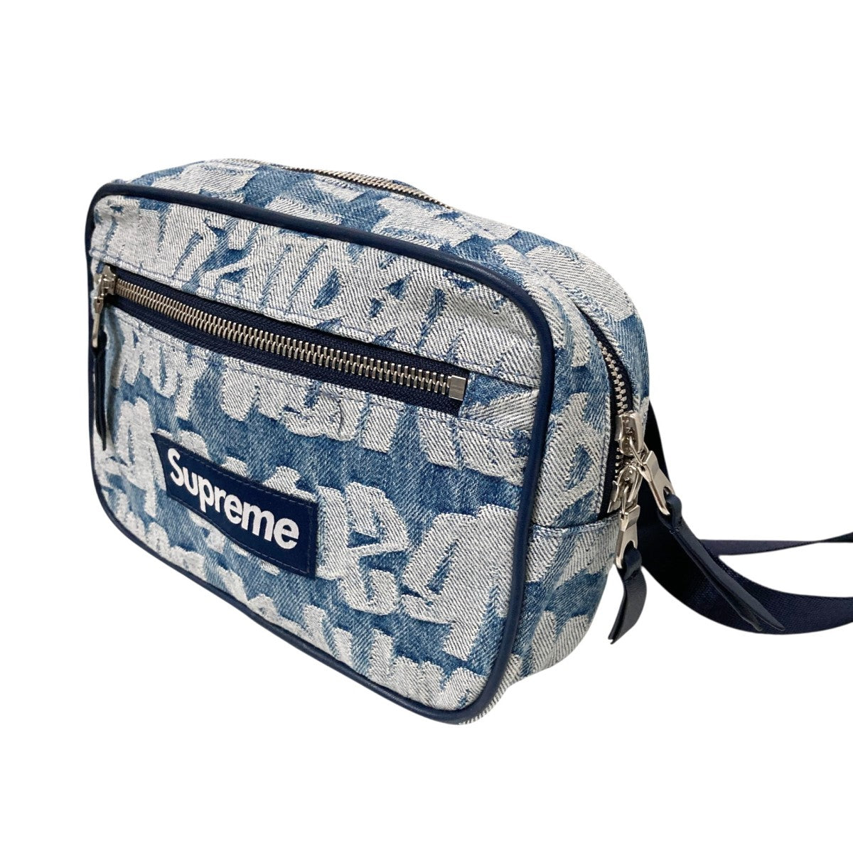 Supreme 22SSFat Tip Jacquard Denim Waist Bagウエストバッグ 古着・中古-4枚目のアイテム画像