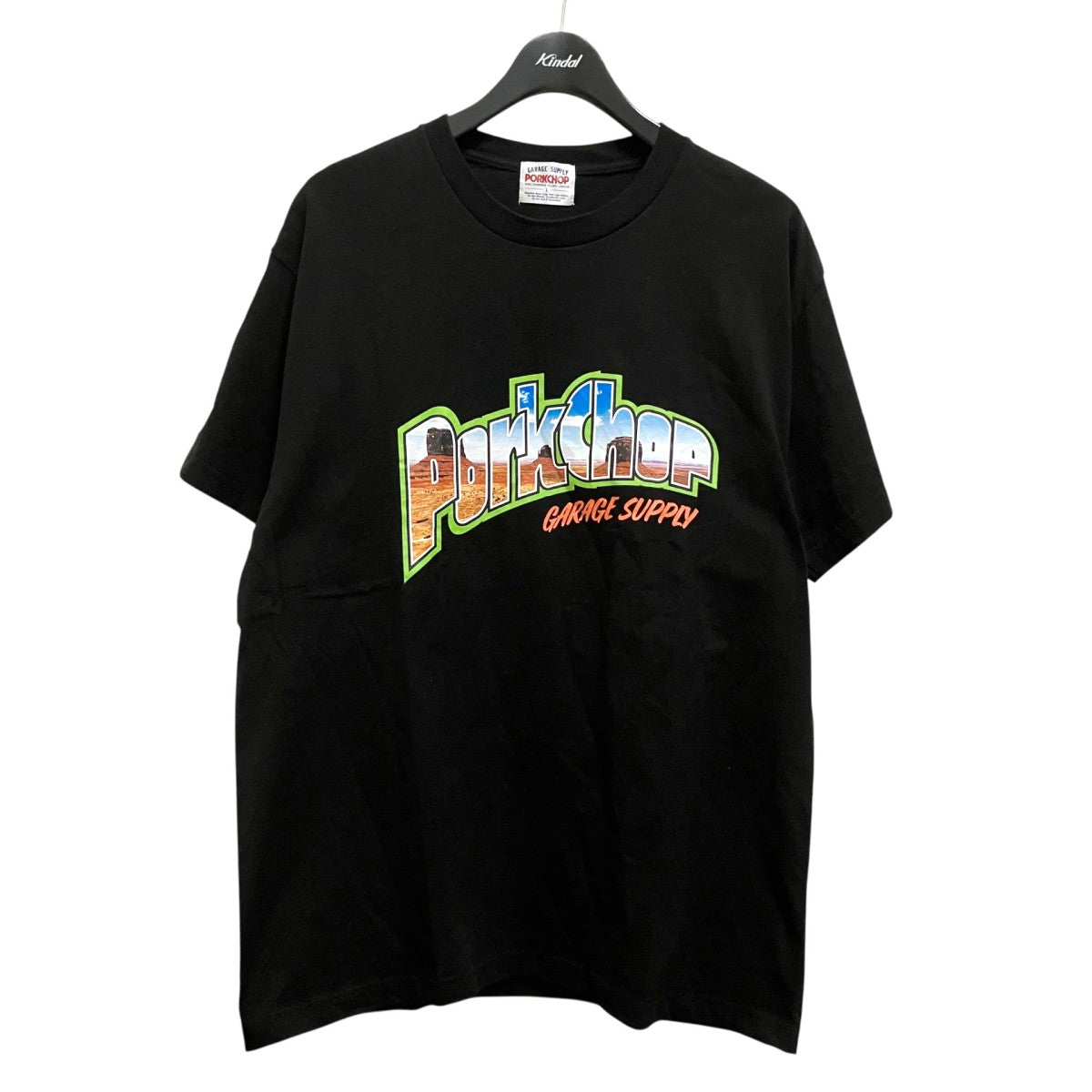 PORKCHOP GARAGE SUPPLY MV LOGO TEEプリントTシャツ 古着・中古-1枚目のアイテム画像
