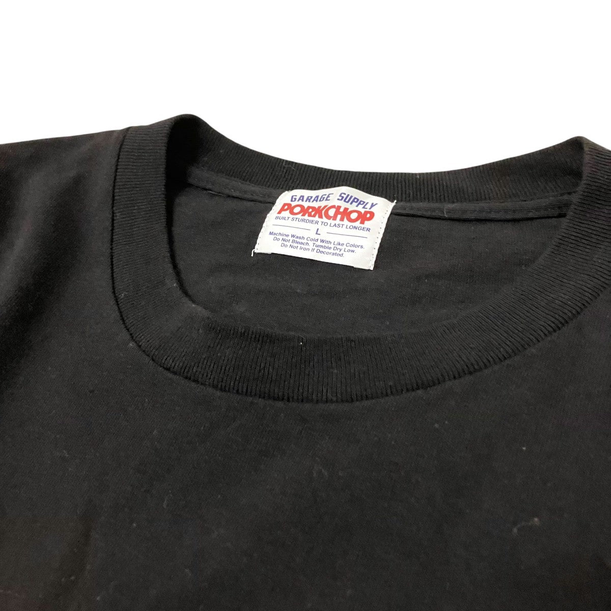 PORKCHOP GARAGE SUPPLY MV LOGO TEEプリントTシャツ 古着・中古-3枚目のアイテム画像