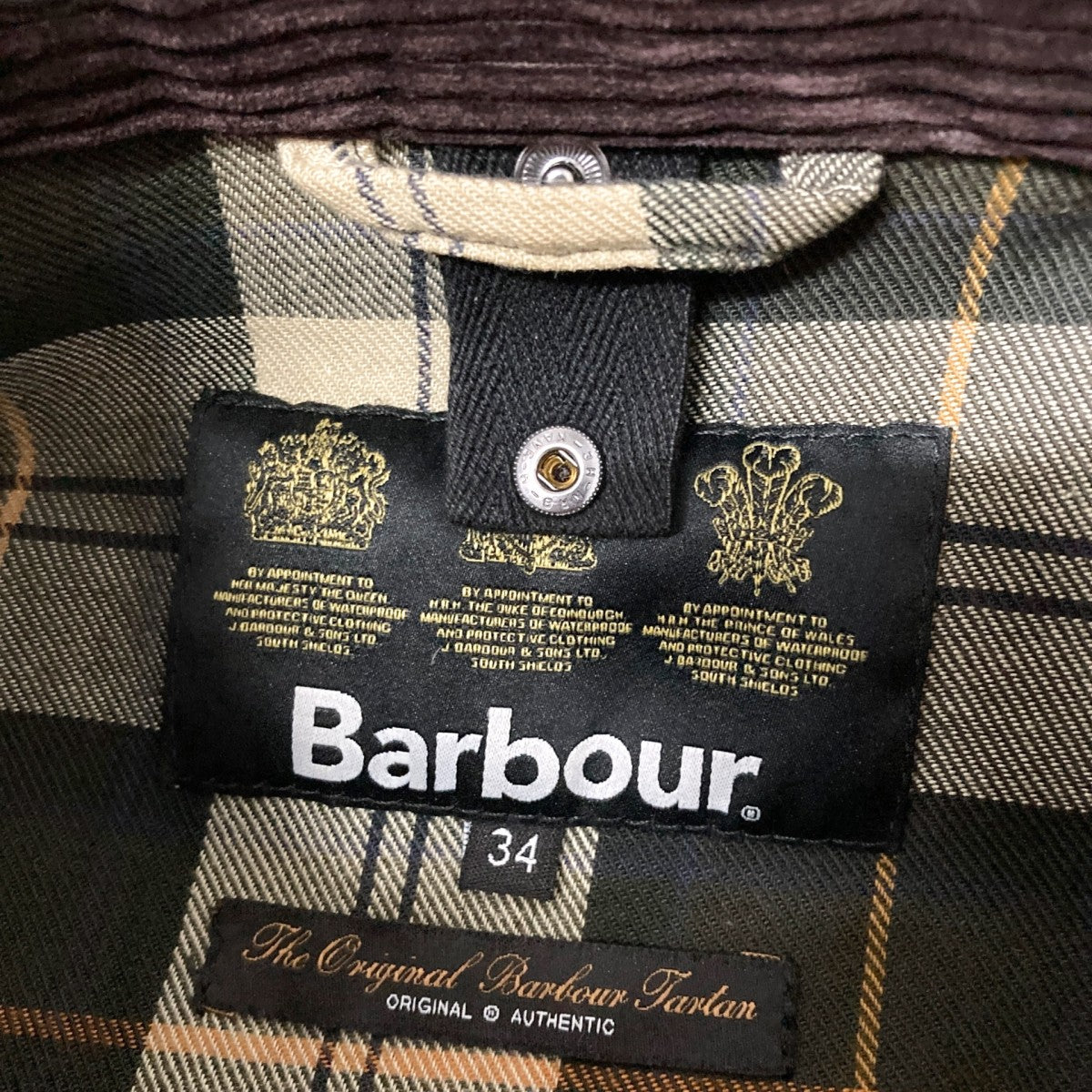 Barbour ミリタリージャケット1602150 古着・中古-4枚目のアイテム画像