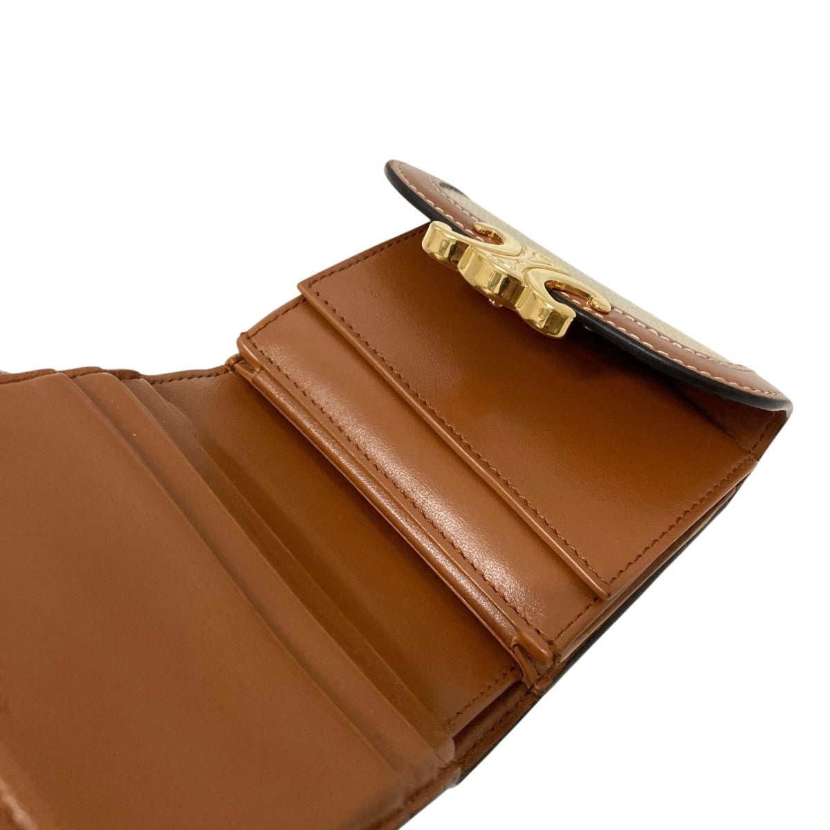 CELINE トリオンフ三つ折り財布 古着・中古-4枚目のアイテム画像