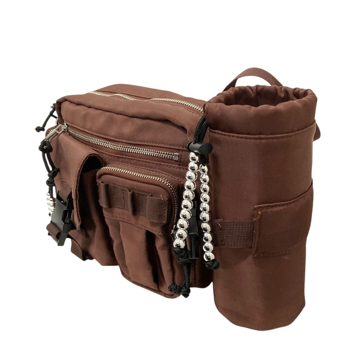 AMERI USEFUL MILITALY SQUARE BAGボトルホルダー付きショルダーバッグ 古着・中古-3枚目のアイテム画像